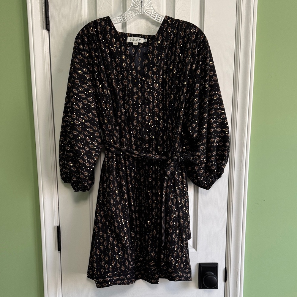 Black Patterned Dress